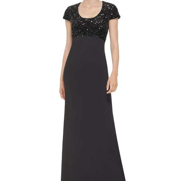 CALVIN KLEIN Women's Sequined-Bodice Evening Gown - Picture 1 of 4